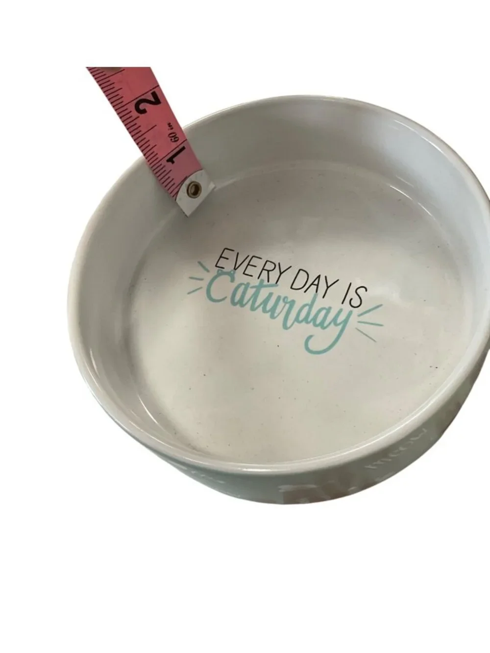 Every Day Is Caturday Ceramic Cat Bowl